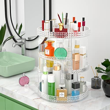 Stylish 360 Rotating Acrylic Perfume Organizer for Sale