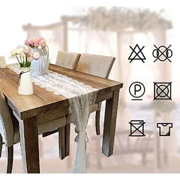 Elegant 3 Pcs White Lace Table Runners for Weddings