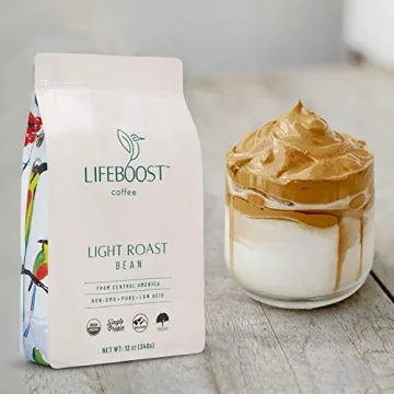 Lifeboost Light Roast Organic Coffee Beans for Gentle Enjoyment