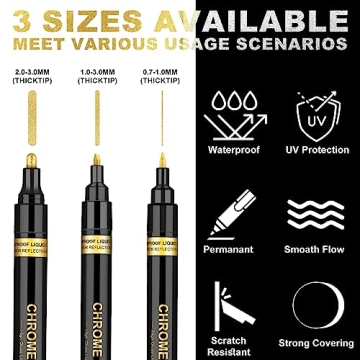 Liquid Mirror Chrome Markers Perfect for Stunning Art