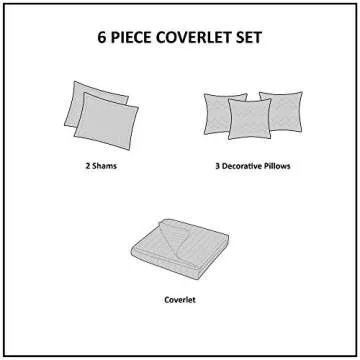 Madison Park Vienna Luxury Cotton Reversible Quilt Set