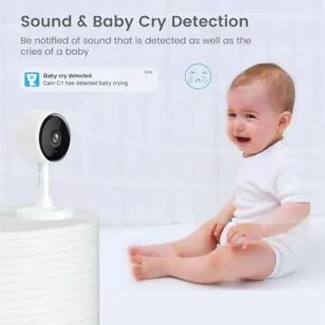 litokam Indoor Camera, Cameras for Home Security with Night Vision, Pet Camera with Phone App, 2K Indoor Security Camera, Motion Detection, 2-Way Audio, WiFi Home Camera, Baby Monitor Work with Alexa