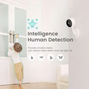 litokam Indoor Camera, Cameras for Home Security with Night Vision, Pet Camera with Phone App, 2K Indoor Security Camera, Motion Detection, 2-Way Audio, WiFi Home Camera, Baby Monitor Work with Alexa