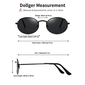 Dollger Oval Vintage Sunglasses for Trendy Style Lovers