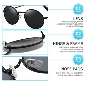 Dollger Oval Vintage Sunglasses for Trendy Style Lovers