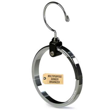 ROLLY HANGER Multipurpose Closet Hangers- Tie and Belt Hanger for Closet- Great Space Saving Belt Or...