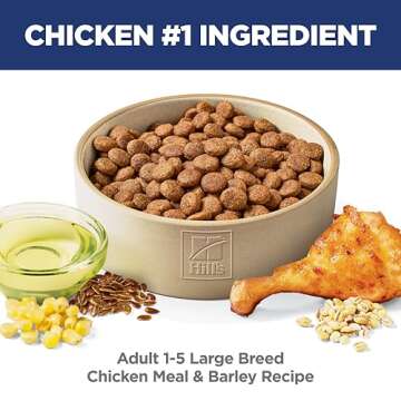 Hill's Science Diet Large Breed, Adult 1-5, Large Breed Premium Nutrition, Dry Dog Food, Chicken & Barley, 35 lb Bag