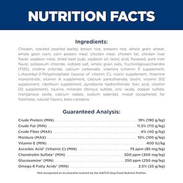 Hill's Science Diet Large Breed, Adult 1-5, Large Breed Premium Nutrition, Dry Dog Food, Chicken & Barley, 35 lb Bag