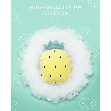 Feeko 6Pcs Catnip Toys, Cat Toys for Indoor Cats, Rattle Sound, Pillows Cat Crinkle Toys, Cats Interactive with Cute Fruits Set, Assorted Kitty Toys, Cat Teething Chew Toy with Plush Gift