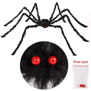 Sizonjoy 6.6 Ft Halloween Giant Spider for Outdoor Fun