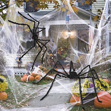 Sizonjoy 6.6 Ft Halloween Giant Spider for Outdoor Fun