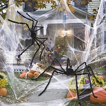 Sizonjoy 6.6 Ft Halloween Giant Spider for Outdoor Fun