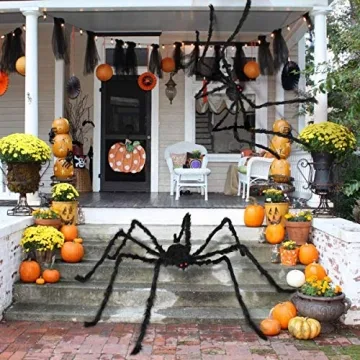 Sizonjoy 6.6 Ft Halloween Giant Spider for Outdoor Fun