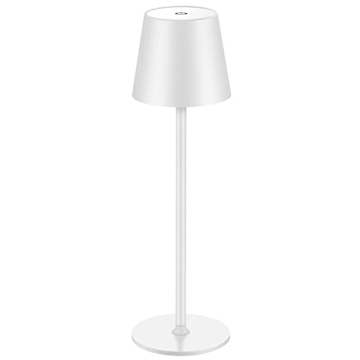 BGFHome Cordless Table Lamp LED Desk Lamp,5000mAh Rechargeable Touch Night Light Lamp,Wireless Minim...