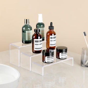 ANDGOO Display Risers for Collectibles Jewelry Showcase