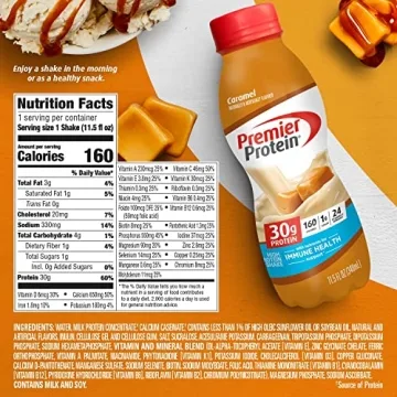 Premier Protein Caramel Shake, 30g Protein, Low Sugar