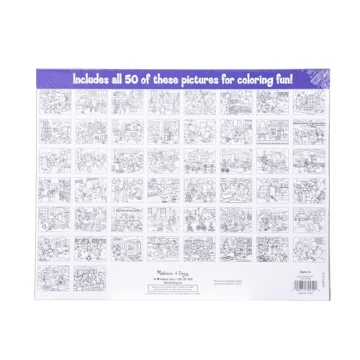 Melissa & Doug Jumbo Coloring Pad - 50 Community Scenes - 11x14