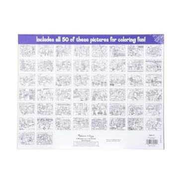 Melissa & Doug Jumbo Coloring Pad - 50 Community Scenes - 11x14