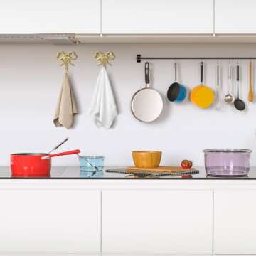 Elegant Gold Bow Knot Hooks for Home Decor and Organization