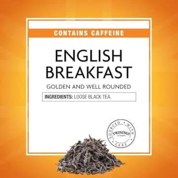 Twinings English Breakfast Loose Tea Tin, 3.53 Ounce Tin (Pack of 1), Smooth, Flavourful, Robust Black Tea Leaves, Caffeinated, Enjoy Hot or Iced