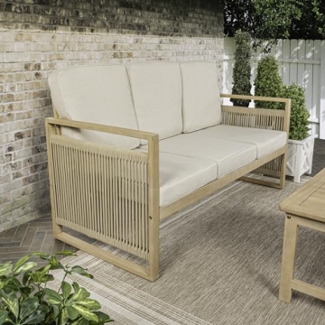 Stunning Gable 3-Seat Outdoor Sofa - Durable Acacia Design