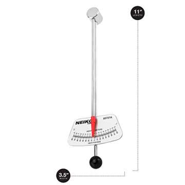Neiko 03727A 1/4-Inch-Drive Beam Torque Wrench, SAE and MM Bicycle and Automotive Wrench, Reads in 0–80 Inches/Pounds and 0–9 Newton/Meter Increments