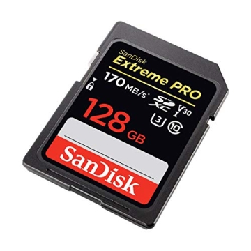 SanDisk 128GB Extreme PRO SD Card for Video Capture