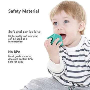 MIXI Baby Blocks - Infant Teething & Learning Toys 12PCS