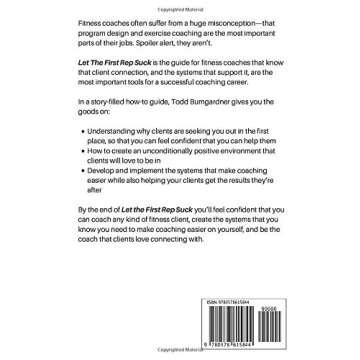 Let The First Rep Suck: The Art of Unconditionally Positive Fitness Coaching
