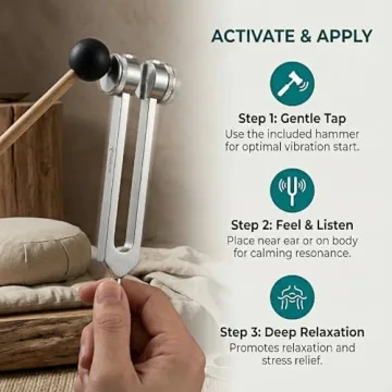 Miwayer 136.1 Hz Tuning Fork for Healing and Music