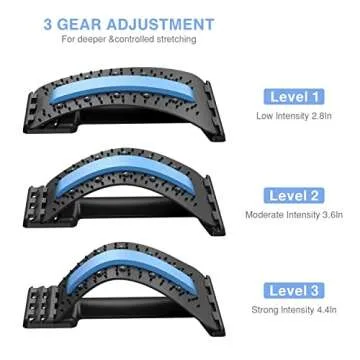 PGG-bro Back Stretcher, Lumbar Back Cracker Board Pain Relief Device, Multi-Level Massager for Herni...