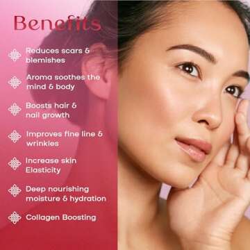 SAFA Rosé Oil - Organic Oil for Face, Body, Hair, Nails & Aromatherapy | Bulgarian Rose Essential Oil for Diffuser | After Shower Body Oil | Skin Moisturizer - 4 Fl Oz (1)