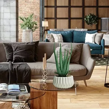 Suntimber Aloe Artificial Plant in Elegant Ceramic Pot