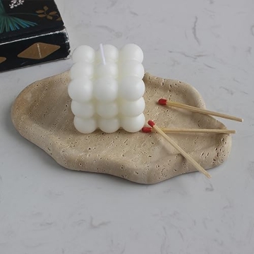 Stylish Real Travertine Cloud Tray for Elegant Home Décor