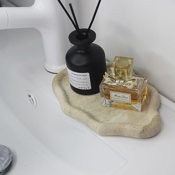 Stylish Real Travertine Cloud Tray for Elegant Home Décor
