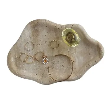 Stylish Real Travertine Cloud Tray for Elegant Home Décor