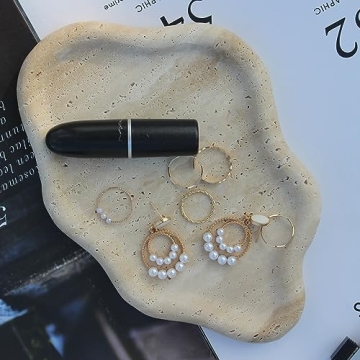 Stylish Real Travertine Cloud Tray for Elegant Home Décor