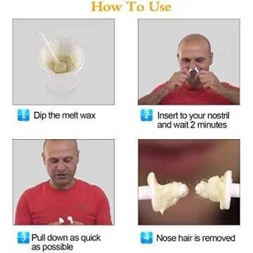 Wokaar Nose Wax Kit, 100 g Wax, 30 Applicators, 15-20 Uses. Nose & Ear Hair Removal for Men and Women- Safe, Easy, Quick & Painless Hair Remover