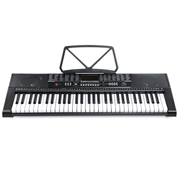 61-Key USB Music Keyboard Bundle with Stand & Stool for Beginners