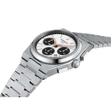 Tissot Mens PRX Automatic Chronograph 316L Stainless Steel case Automatic Watches, Grey, Stainless Steel, 13 (T1374271101100)