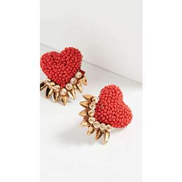Deepa Gurnani Women's Deepa by Deepa Gurnani Danika Earrings, Red, One Size