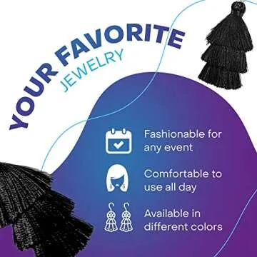 Rave Envy Black Tassel Earrings - Stylish Bohemian Design