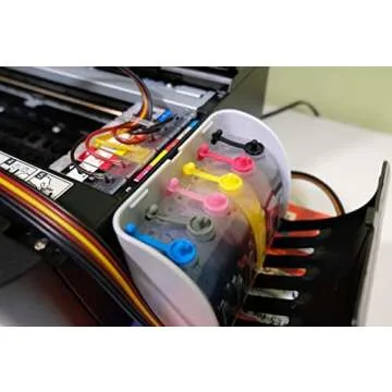 INKXPRO 312XL Empty Ink System CISS Refillable Cartridge Kit with Ink Flow Control Damper for Chipless Firmware Installed EPSON XP-15000 Printer