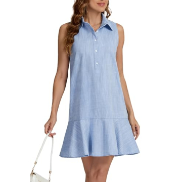 Stylish Kedera Women's Tunic Shirt Mini Dress for Summer