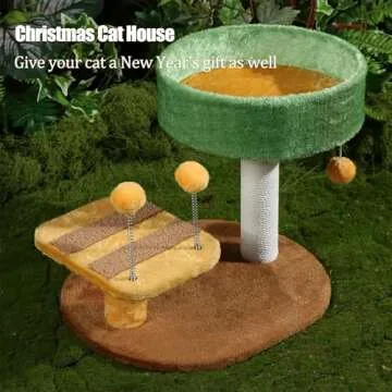 Cat Scratching Post with Bed for Kittens - Small Cat Tree