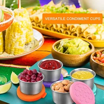 SOPHICO Leakproof Stainless Steel Sauce Containers for Kids