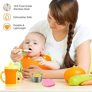 SOPHICO Leakproof Stainless Steel Sauce Containers for Kids