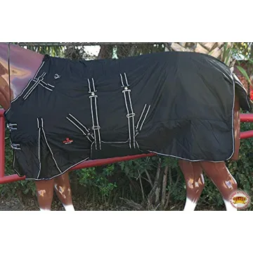 HILASON 1200D Winter Waterproof Poly Horse Turnout Blanket