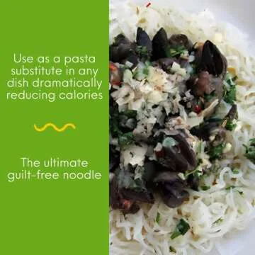 Miracle Noodle Angel Hair Pasta - Plant Based Shirataki Noodles, Vegan, Gluten-Free, Low Carb Pasta,...