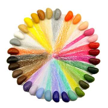 Crayon Rocks 64 Count - Colorful Crayons for Kids